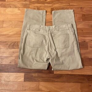 Saddlebred denim khaki pants. Size 35/32